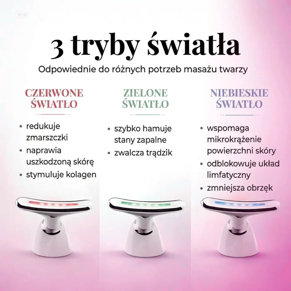 SkinLift™ | Liftingujący masażer LED do twarzy